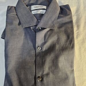 Calvin Klein Men's Gray Shirt
